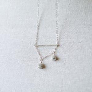 Sterling Silver Silver Necklace Organic Silver..
