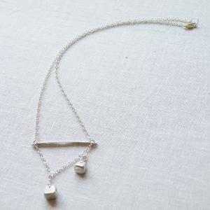 Sterling Silver Silver Necklace Organic Silver..