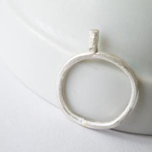 Silver Stacking Ring Minimalist Handmade Ring Edgy..