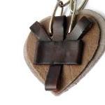 Long Pendant Necklace. Leather Heart Pendant...
