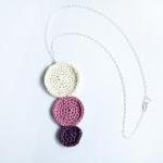 Sterling Silver Cottage Chic Necklace Crochet..